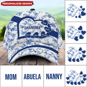 Grandma Floral Version - Personalized Classic Cap
