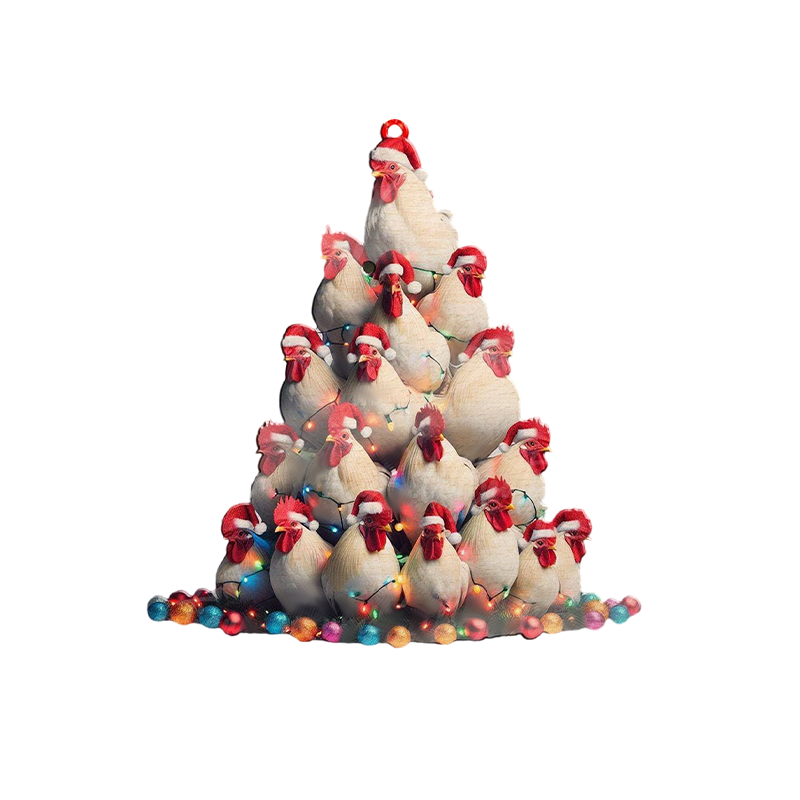 2024 New Release - Chicken Christmas Tree Ornament