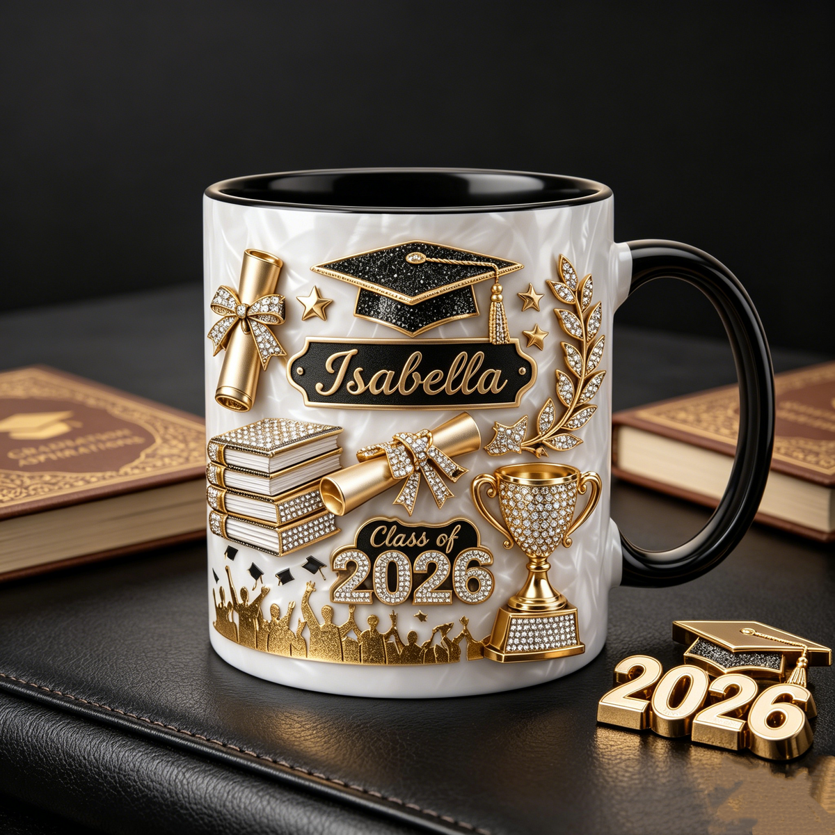 Personalized Graduation Gift 3D Effect Coffee Mug - Gift For Graduate