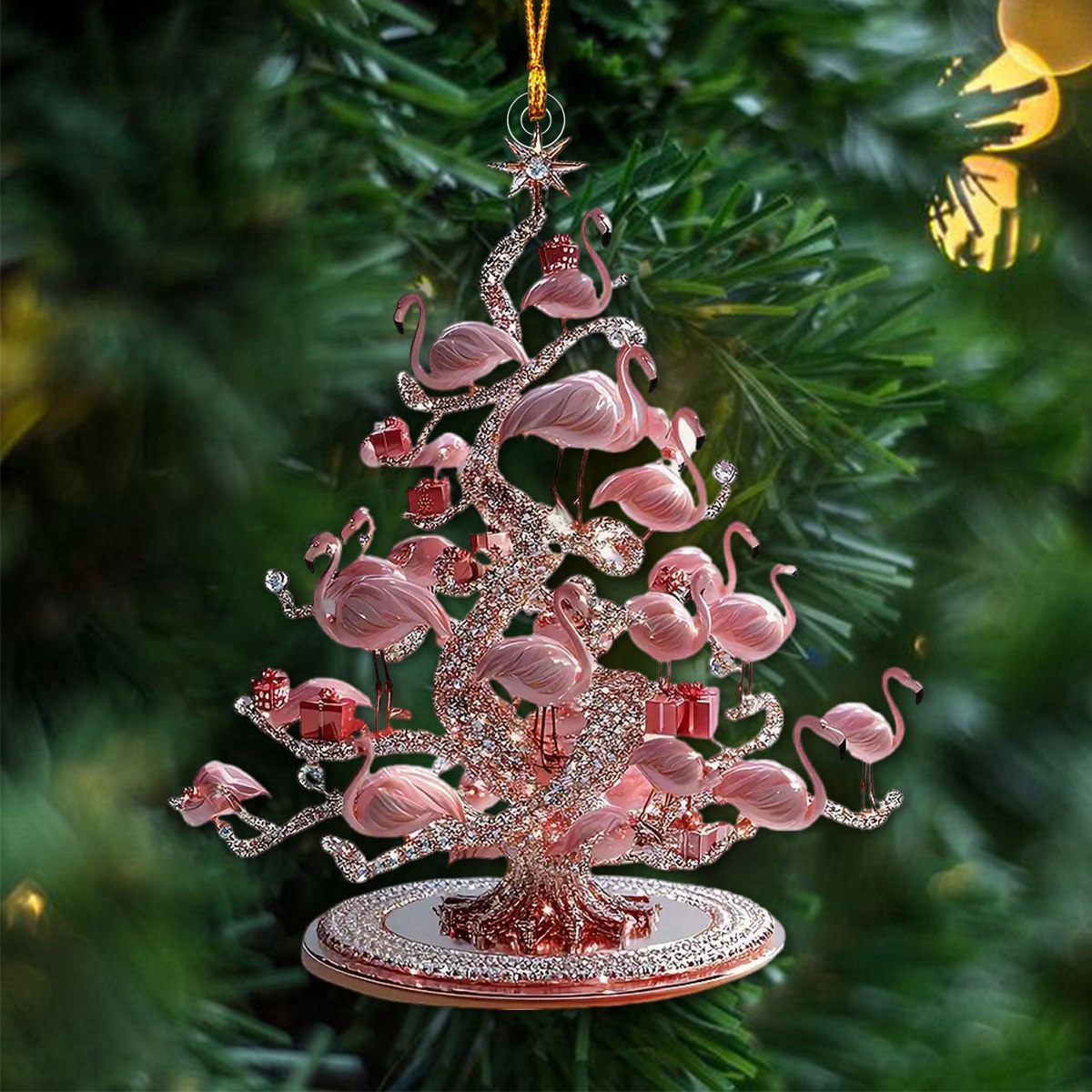 Flamingo Christmas Tree Ornament-2025 New Release