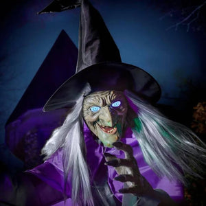 Halloween Props Garden Flying Witch