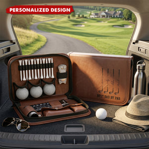 Best Dad By Par, Best Grandpa By Par-Personalized Golf Bag