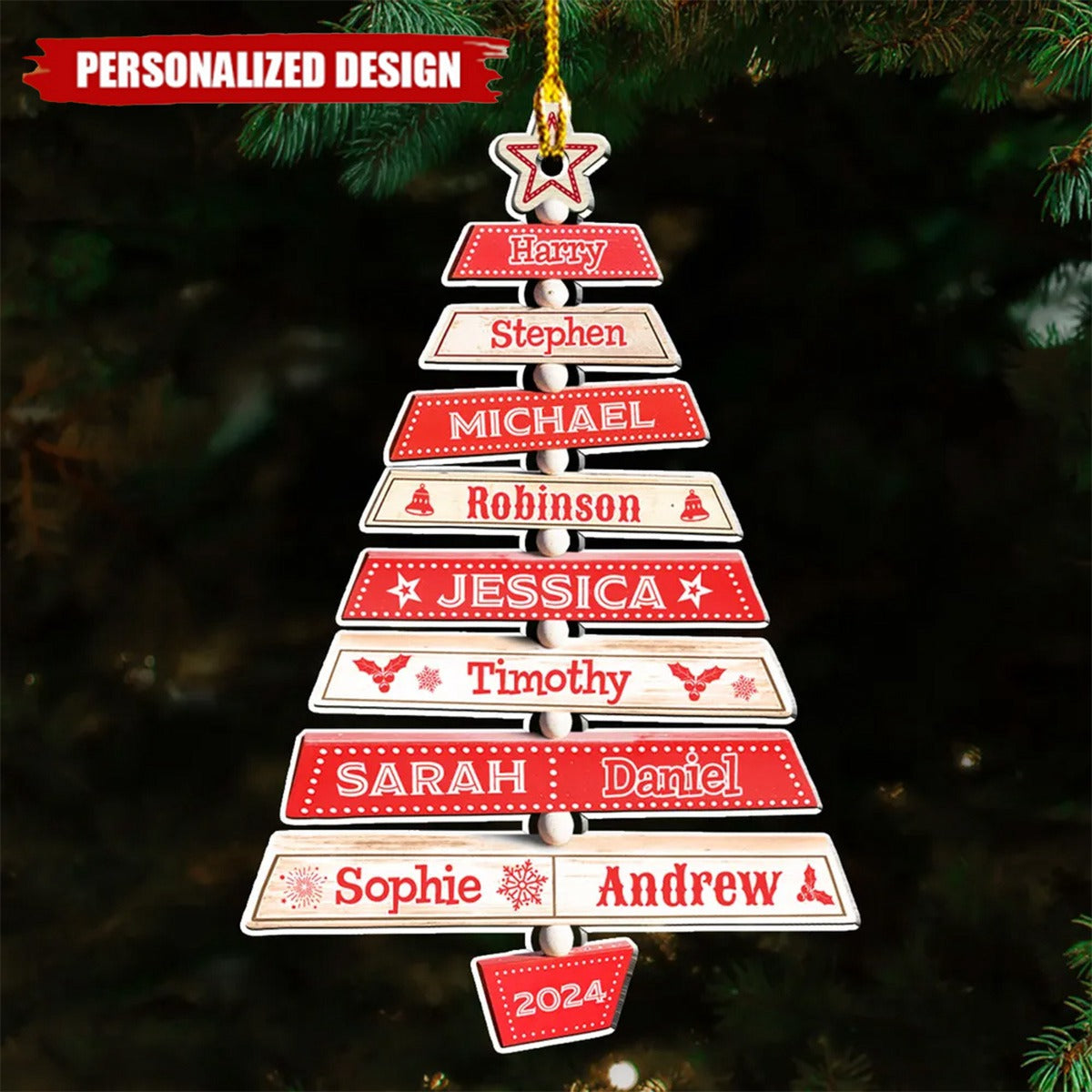 2024 New Release Family Tree-Personalized Acrylic Ornament