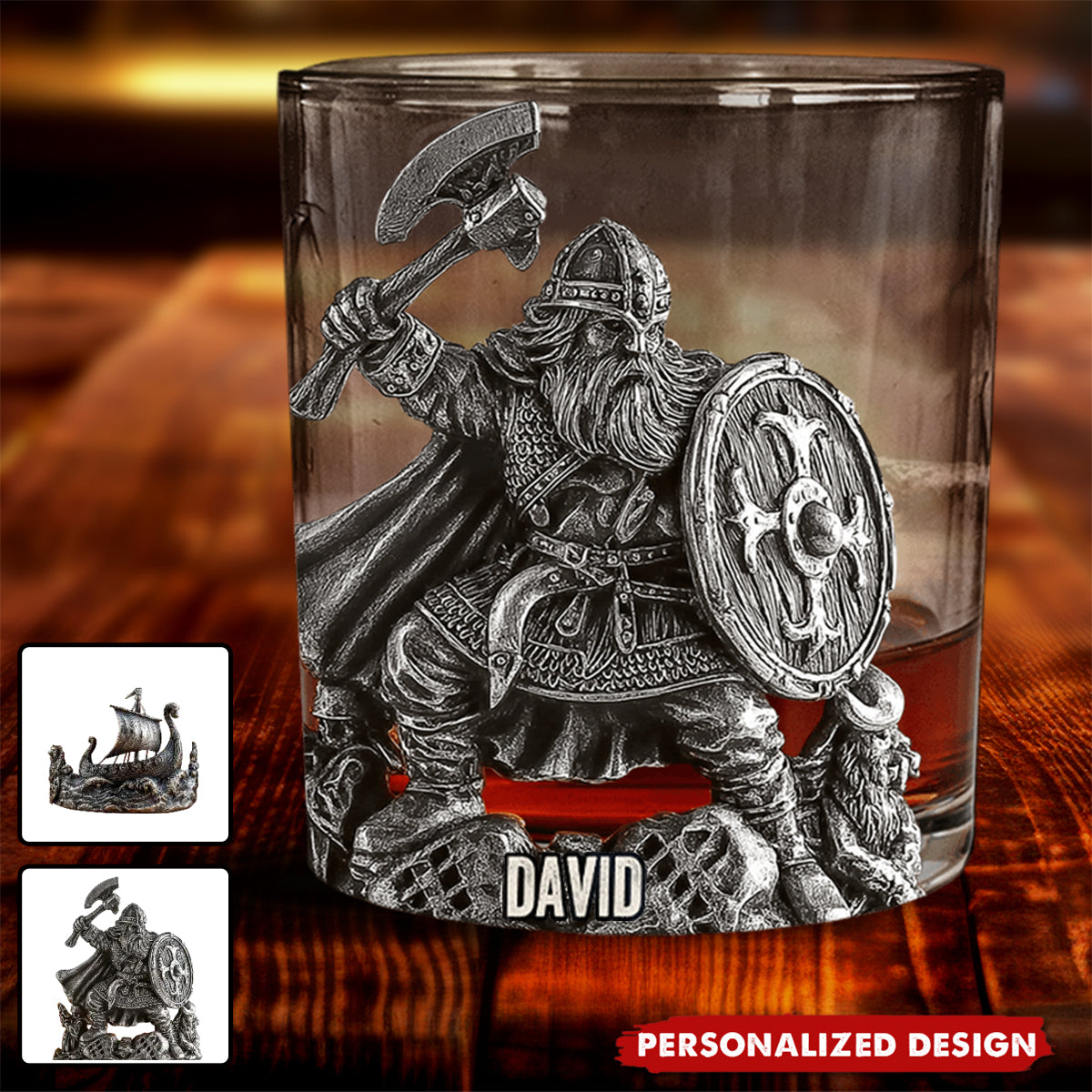 Viking Spirit - Personalized Viking Whiskey Glass