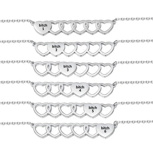 For Friend-You're My Favorite B*ch Heart Set Bracelet