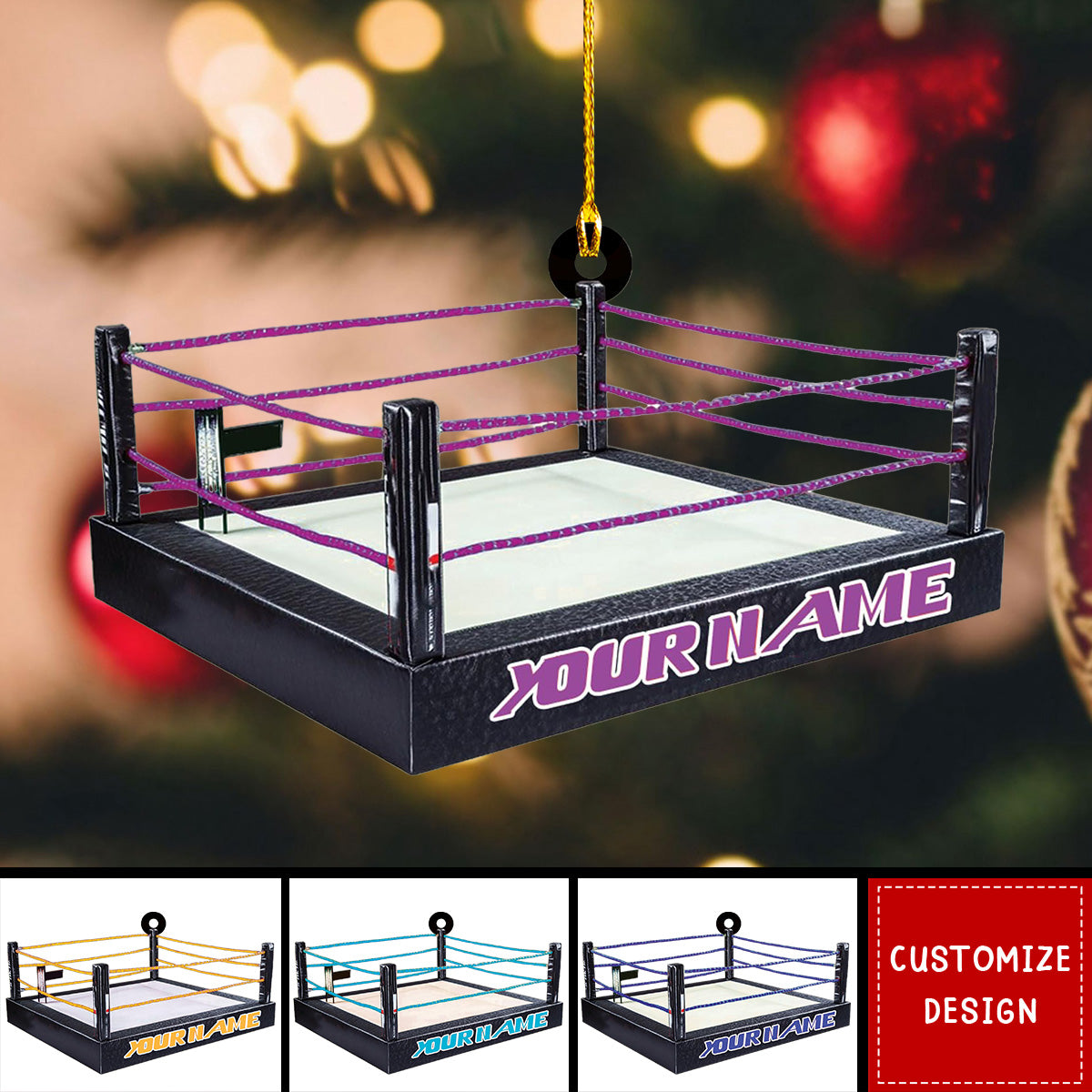 Personalized Wrestling Christmas Ornament Gift For Wrestler - 2025 New Release