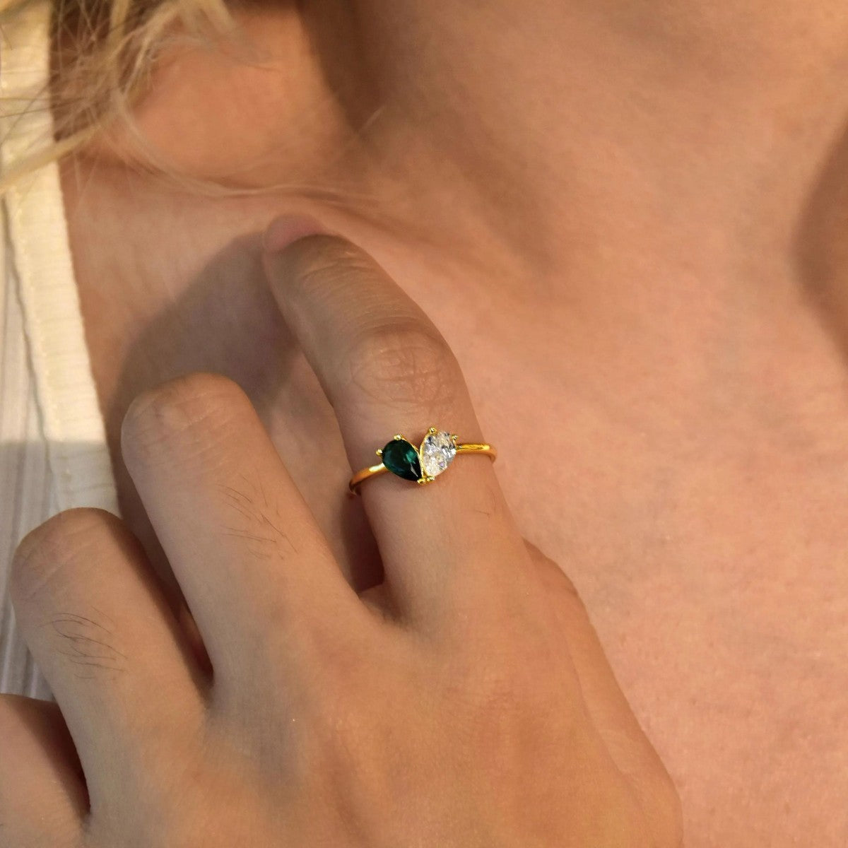 For Love - Custom Heart Birthstone Ring