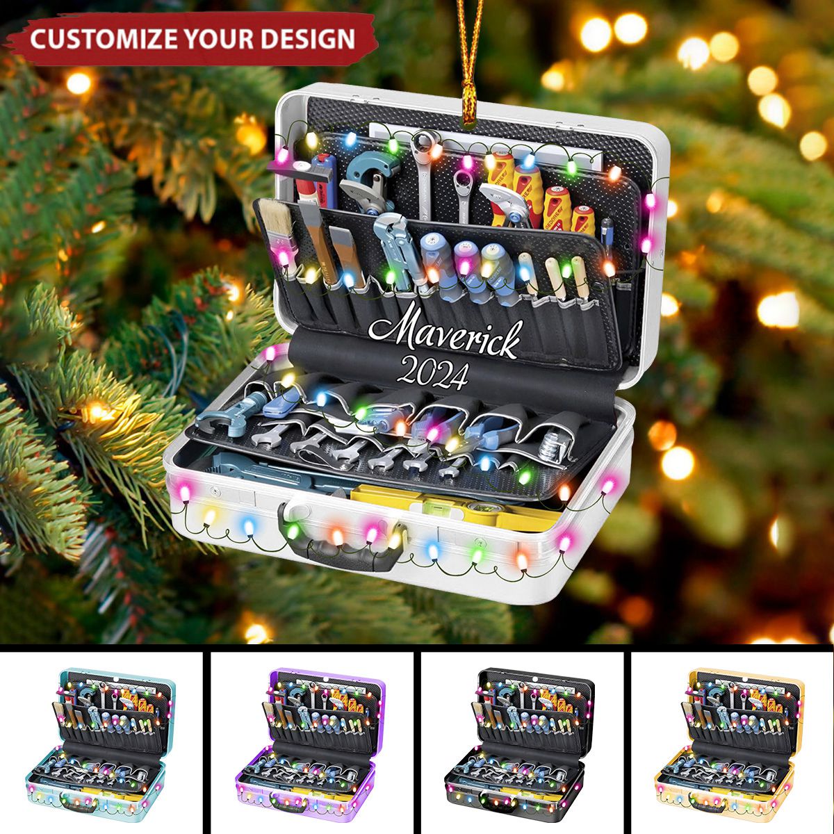 Personalized Electrician Christmas Ornament Gift for Electrician - 2024 New Release