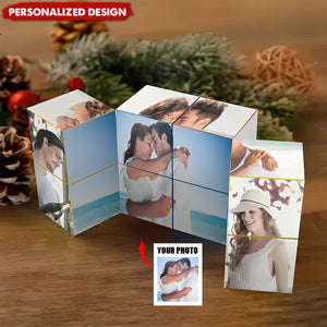 Personalized Eternal Love Custom Photo Cube-Wedding/Anniversary  Gift