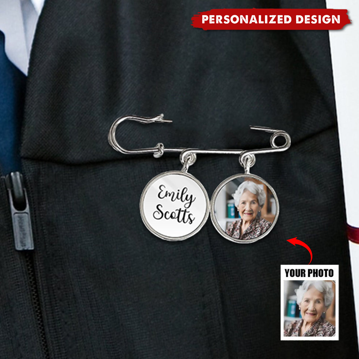 On Your Graduation Day Know That My Heart Is There And I Am Walking Beside You-Personalized Lapel Pin