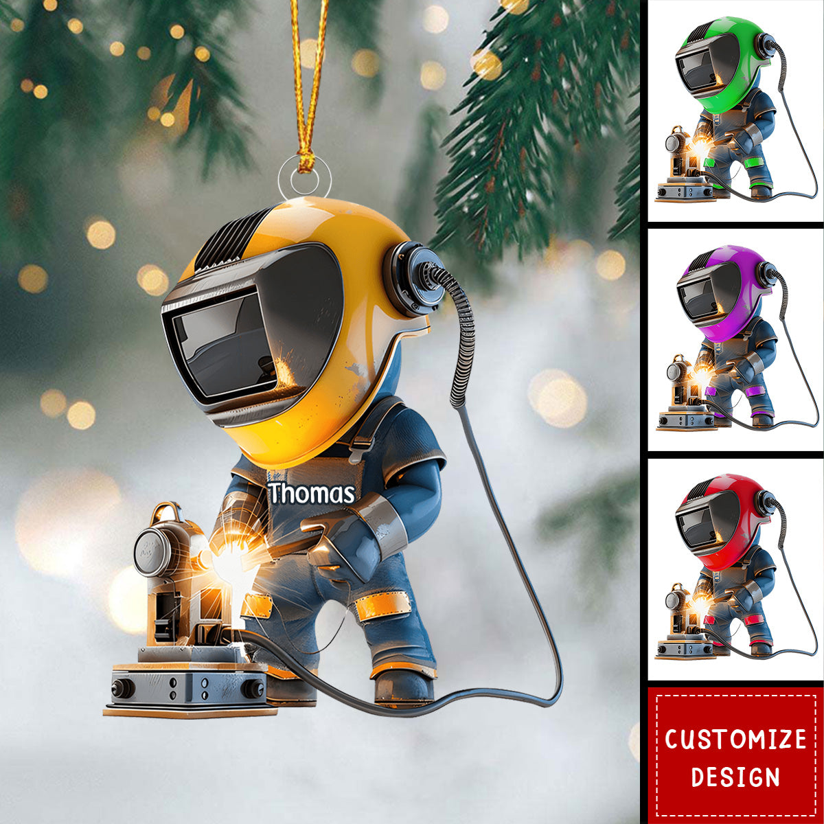 Personalized Welder Christmas Ornament - Gifts For Welder - 2024 New Release