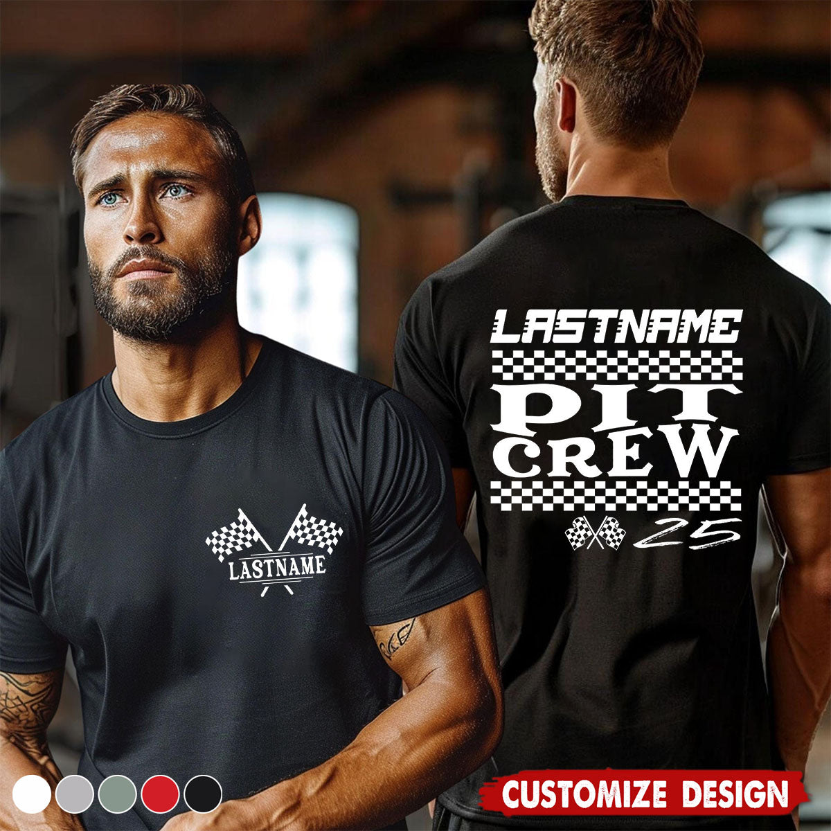 Personalized Racing Shirt, Gift For Dad/Grandpa, Father's Day Shirt