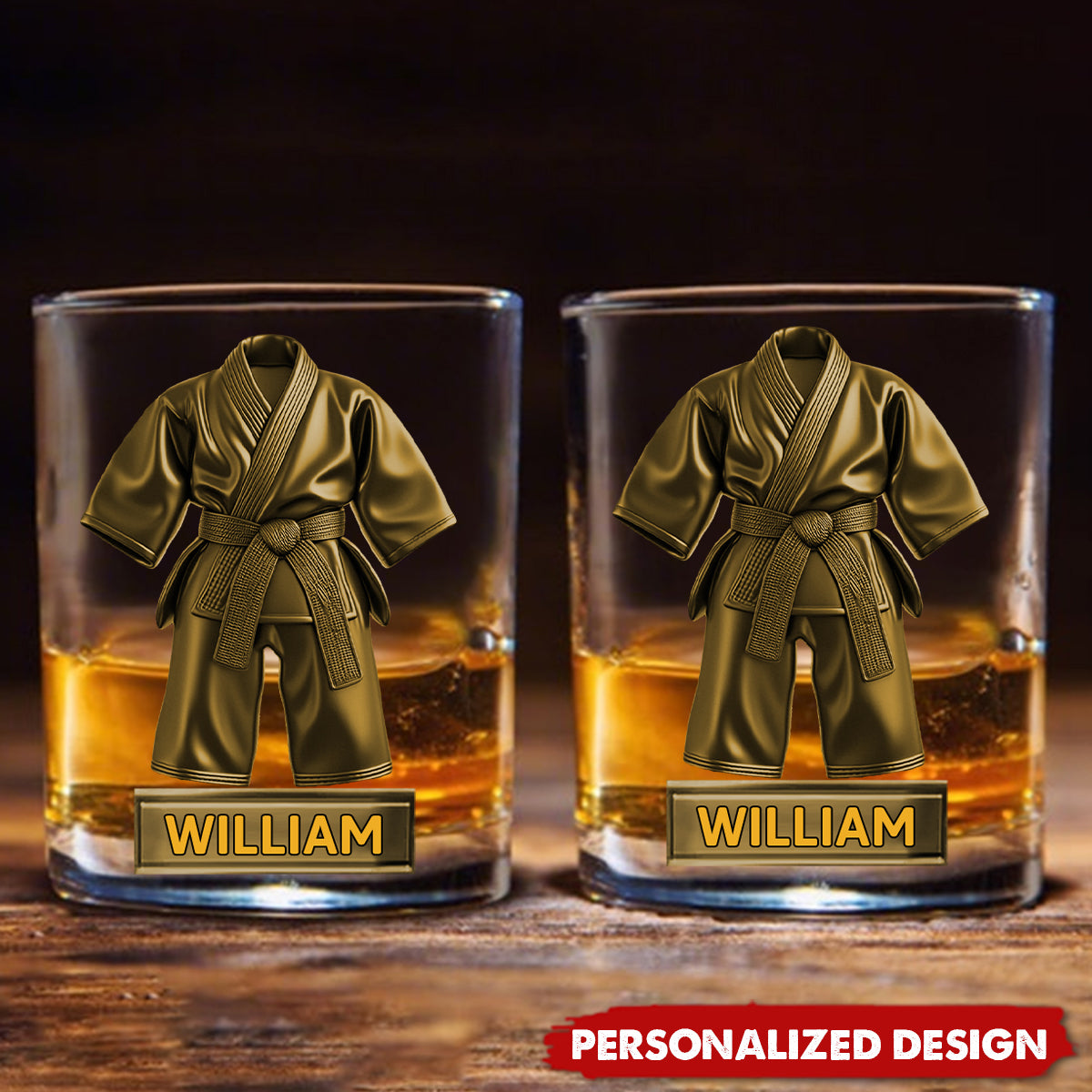 Personalized Taekwondo Whisky Glass Gift For Taekwondo Lover