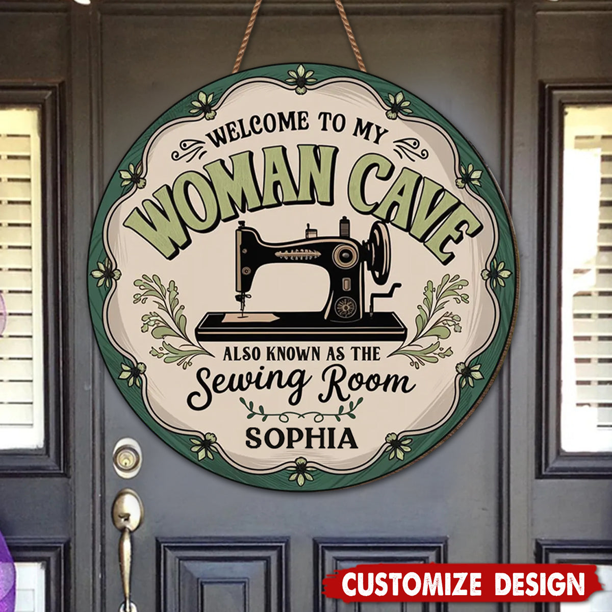 Welcome To My Sewing Room - Family Personalized Shaped Home Decor Wood Sign - House Warming Gift For Yourself, Best Friends, Siblings, Family Members