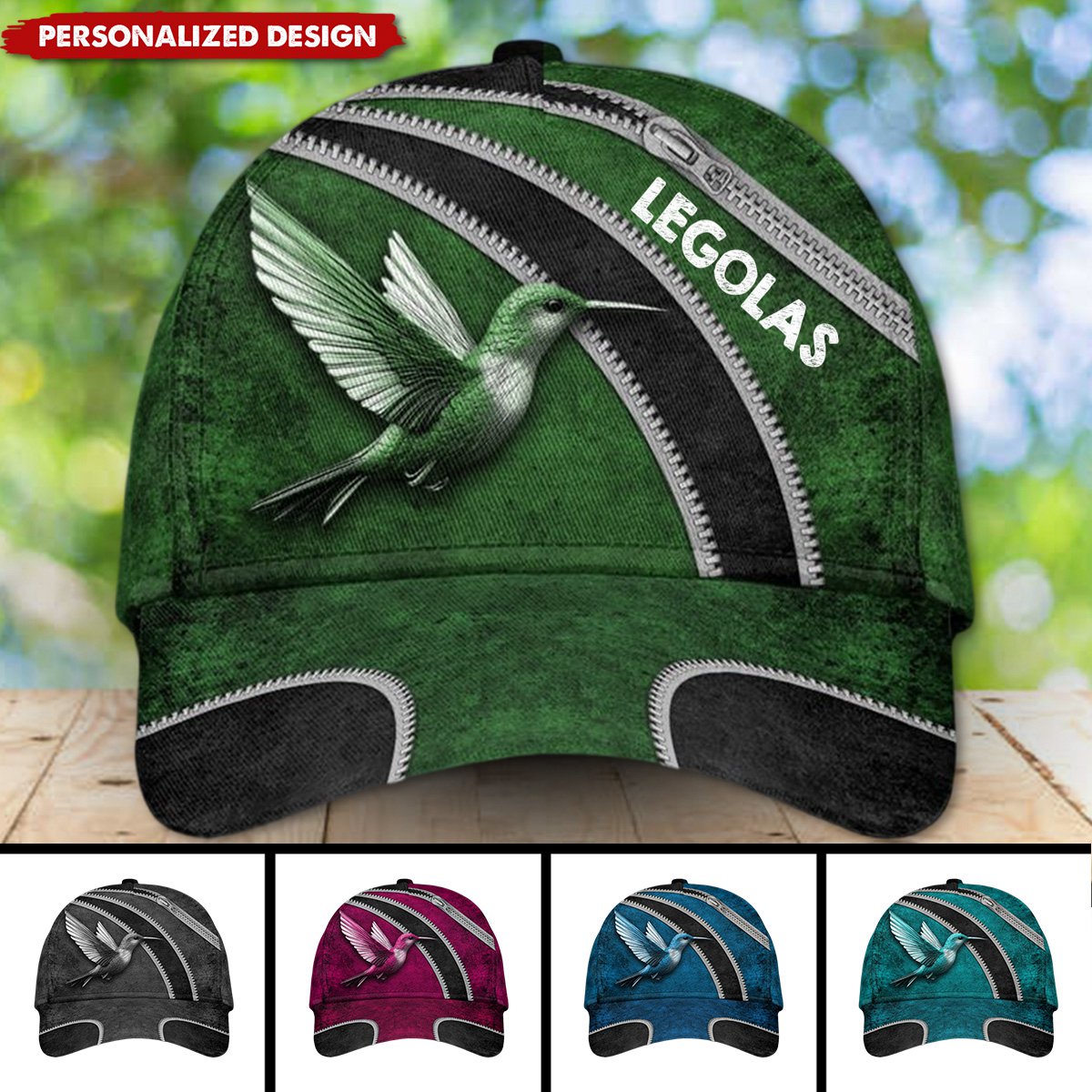 Hummingbird-Personalized Cap-Gift For Family Or Friends