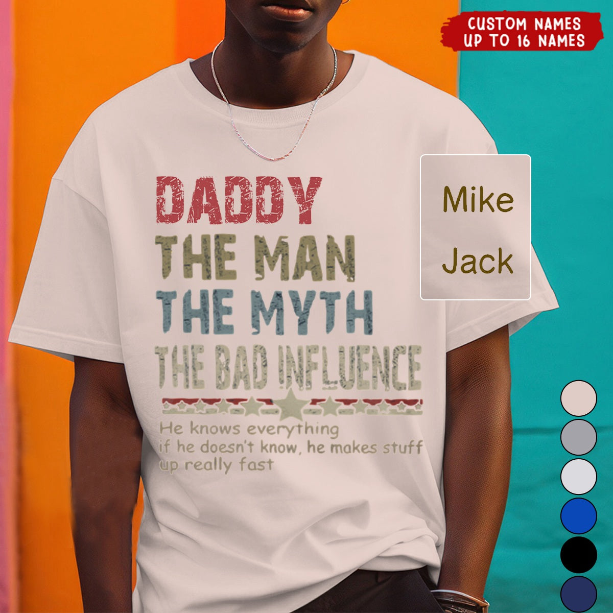 Personalized Papa legend influence T-Shirt