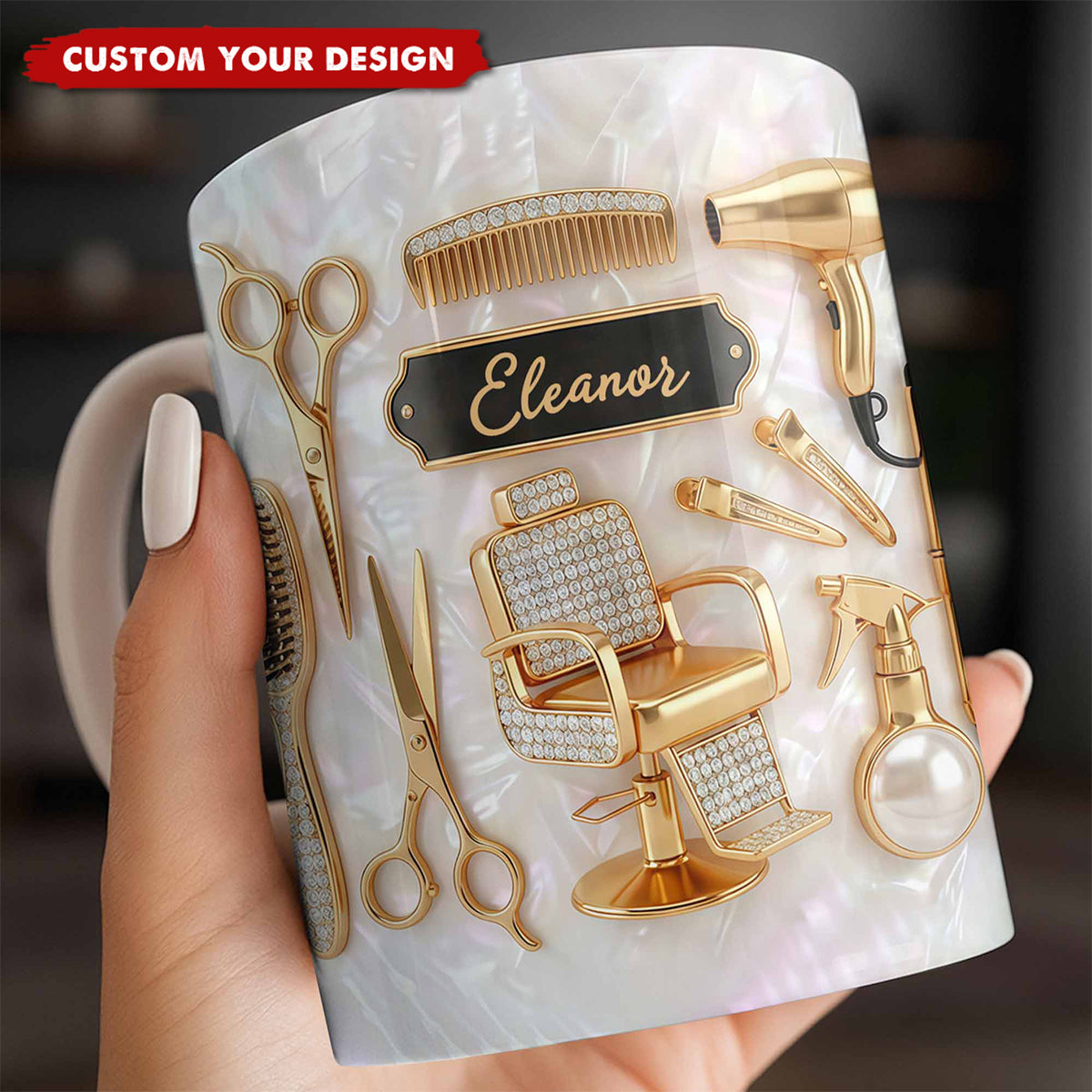 Master of Style, Personalized Coffee Mug, Gift for Hairstylist Lovers