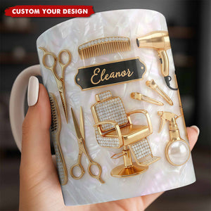 Master of Style, Personalized Coffee Mug, Gift for Hairstylist Lovers