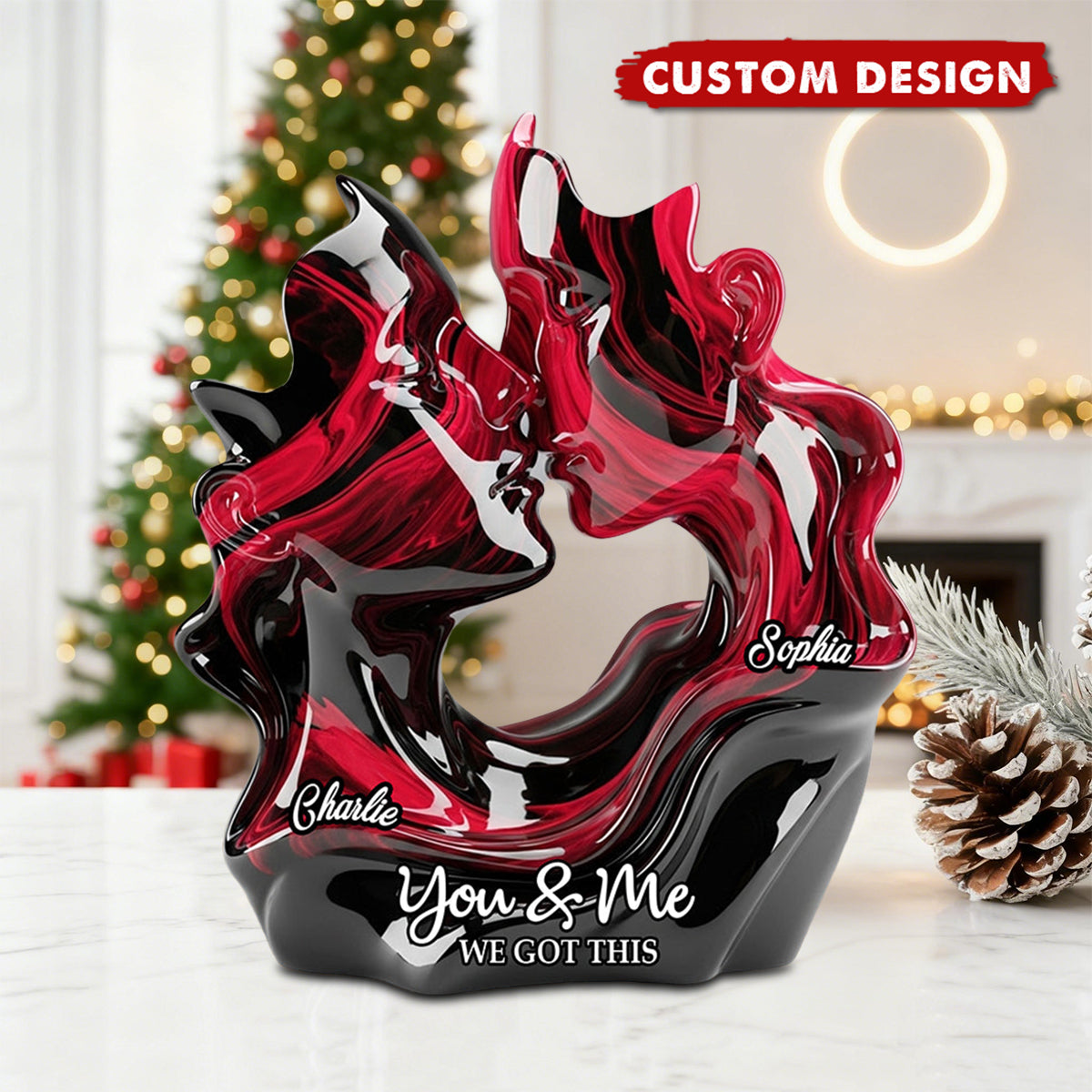 Personalized Couple Custom Shaped Acrylic Plaque