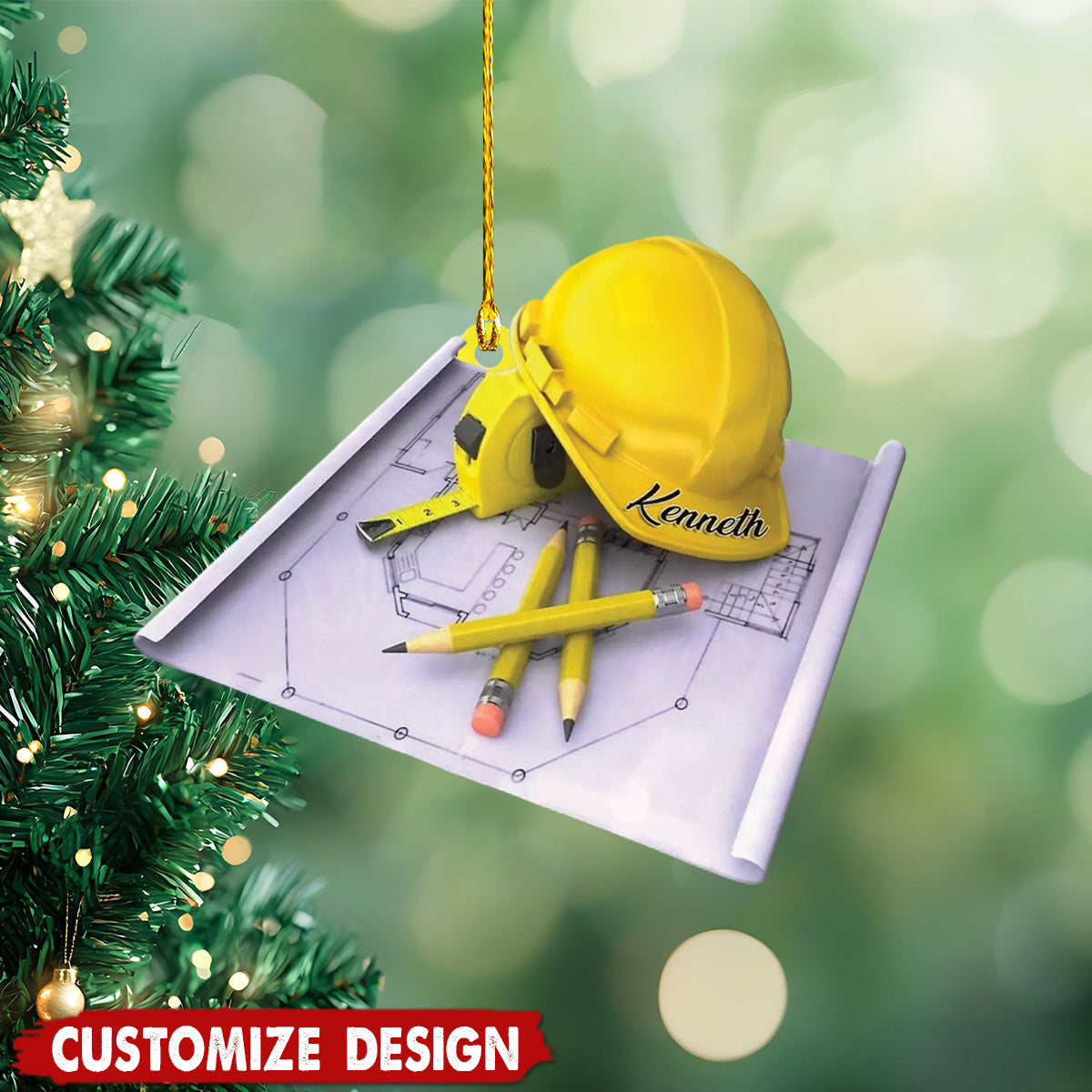 Personalized Mechanic Civil Engineer Christmas Ornament Gift For Engineer-2024 New Release
