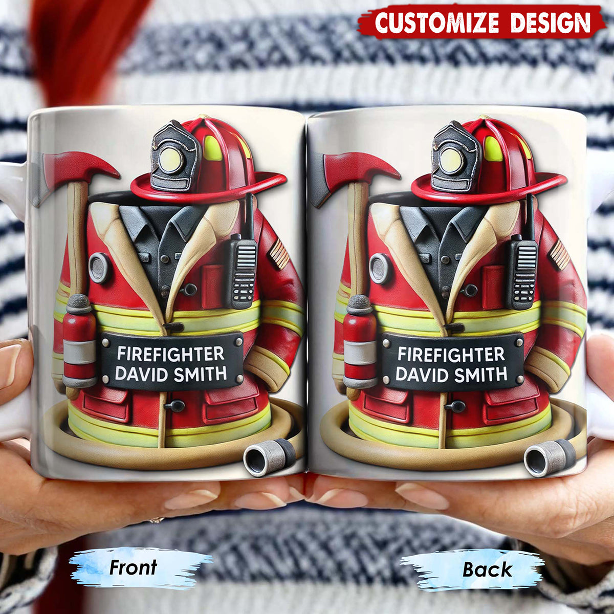 Personalized Firefighter Coffee Mug - Gift For Firefighters