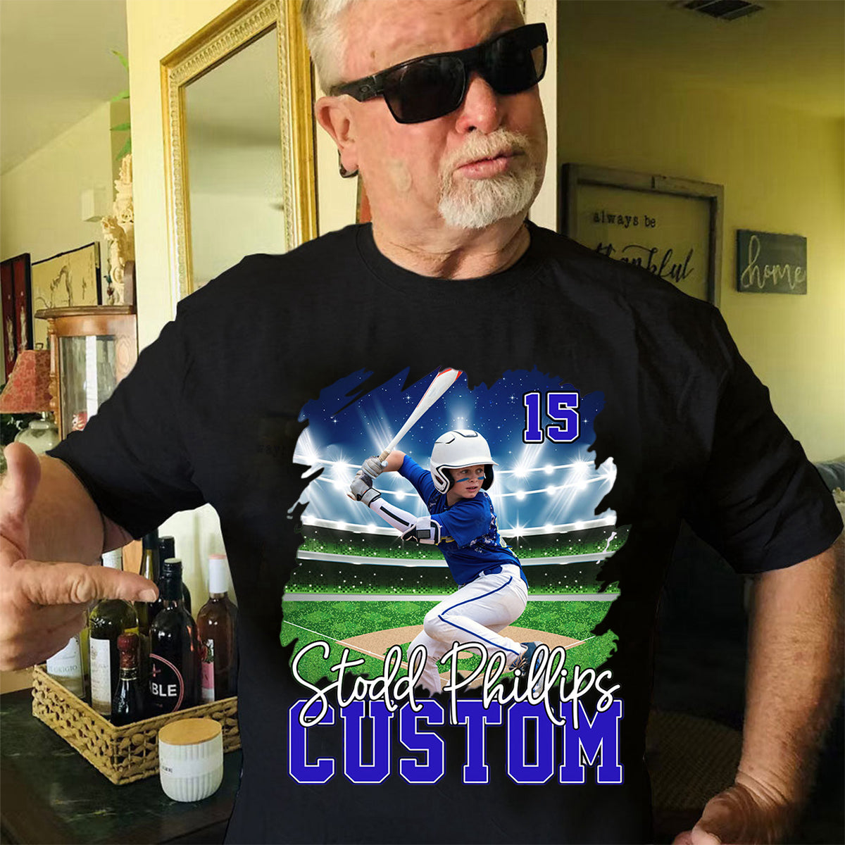 Personalized Photo Sports Shirt - Gift For Baseball,Basketball,Football,Ice Hockey,Softball Lovers