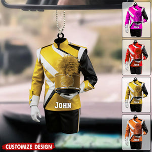 Personalized Marching Band Uniform Car Ornament - Gift For Band Leader, Music Lover