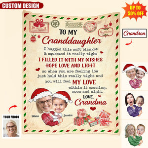 I Hugged This Soft Blanket And Squeezed It Really Tight - Personalized Photo Blanket