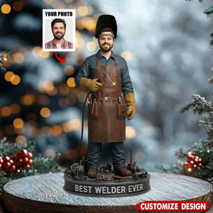 Custom Gift For Welder - Personalized Welder Custom Shaped Acrylic Plaque