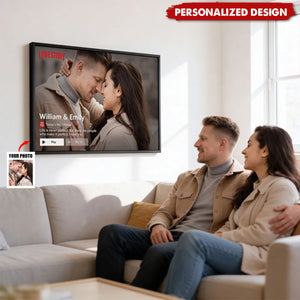 Couple Romantic Love Story-Personalized Poster-Anniversary Gift For Him, For Her
