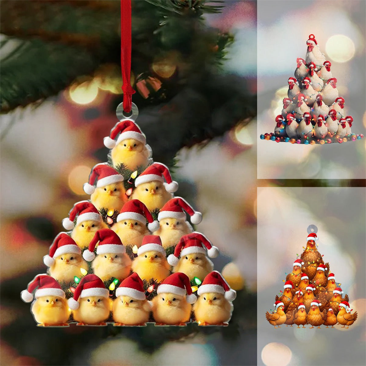 2024 New Release - Chicken Christmas Tree Ornament