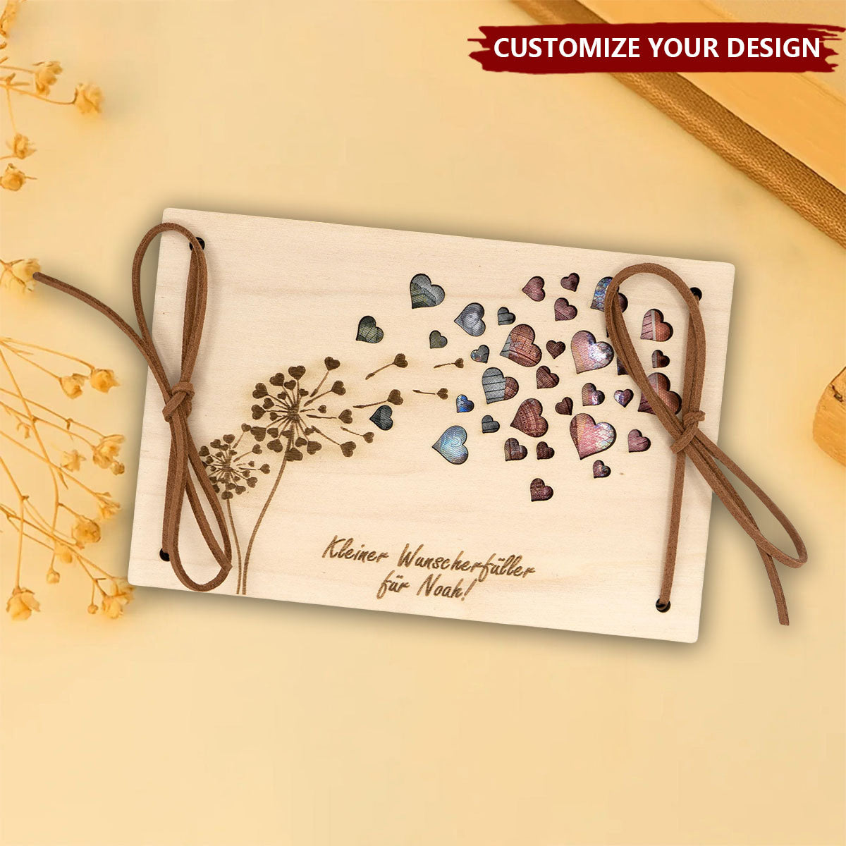 Personalized Money Gift Wish Fulfiller - Wooden Gift Money Holder