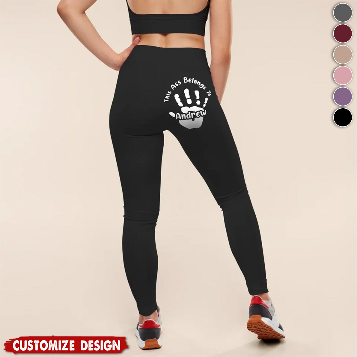 Reserved For One Lucky Hand - Personalized Women Leggings - Gifts For Wife, Anniversary