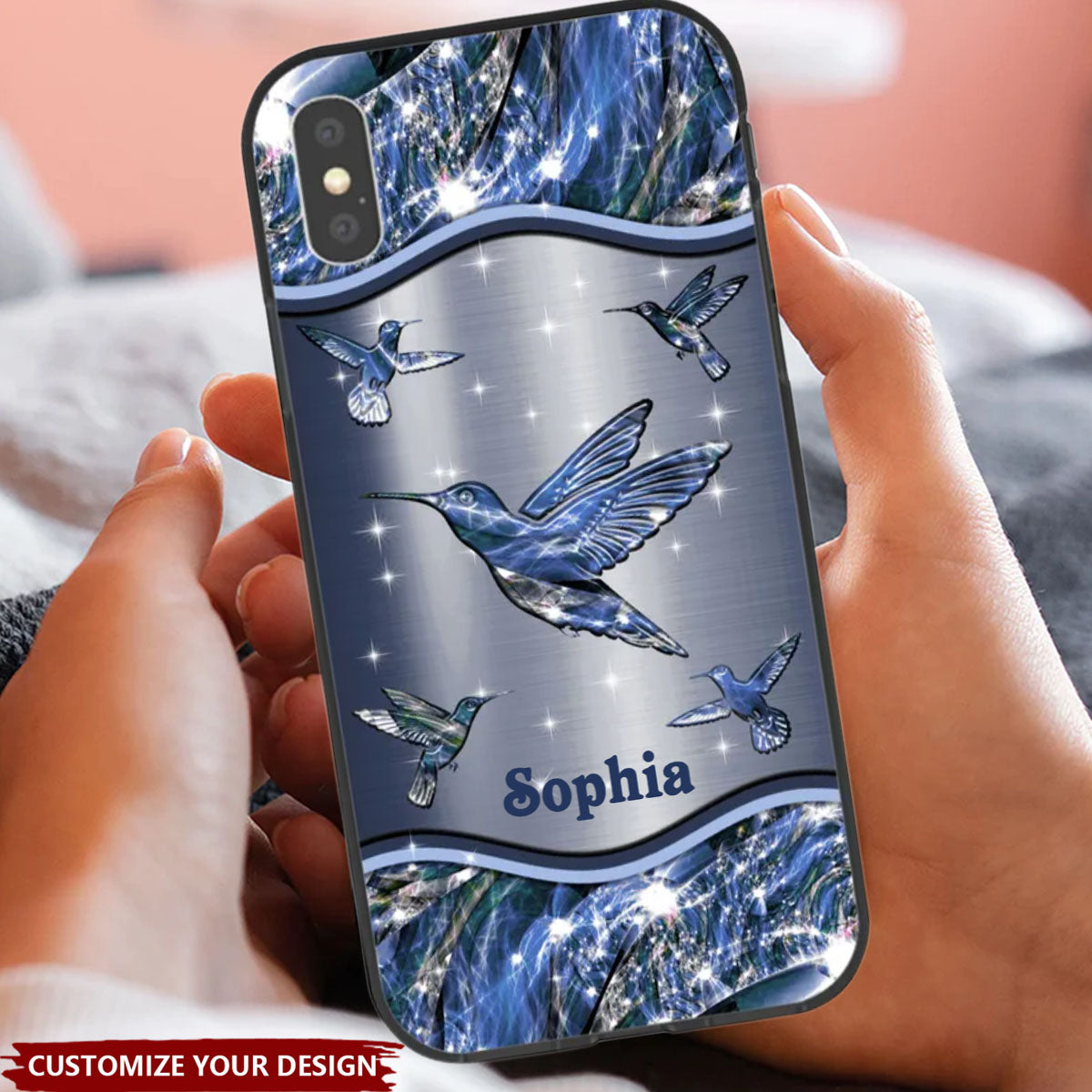 Personalized Hummingbird Phone Case - Gift For Bird Lovers