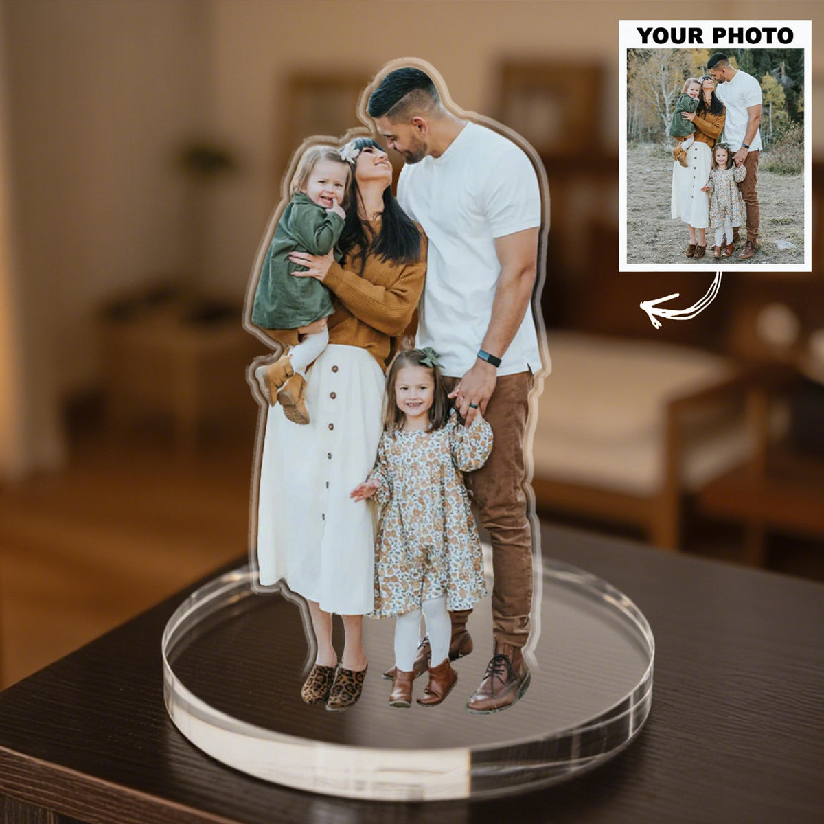 Personalized Upload Photo Acrylic Plaque - Gift for Couple