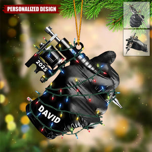 Personalized Tattoo Artist Ornament-Christmas Gift for Tattoo Lover or Piercer