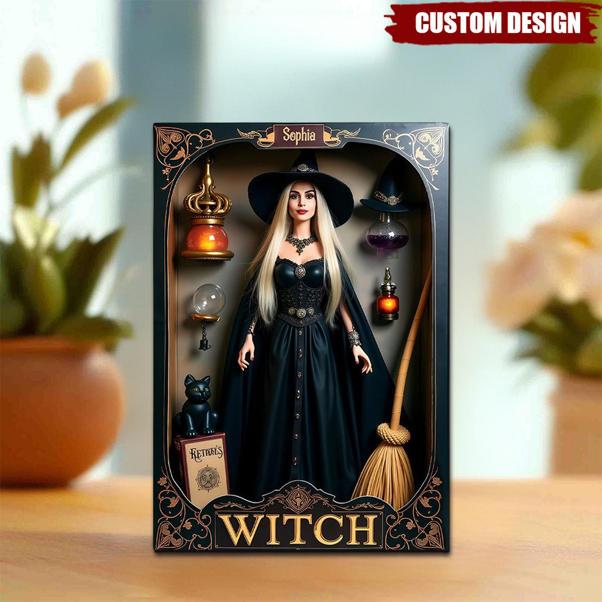 Magical Witch - Personalized Witch Custom Shaped Acrylic Plaque