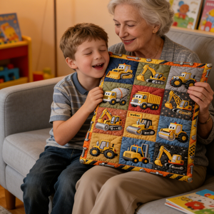 Construction Machines - Personalized Kid Pillow
