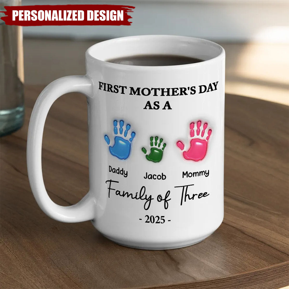 First Mother Day-Personalized Custom 3D Inflated Effect Mug