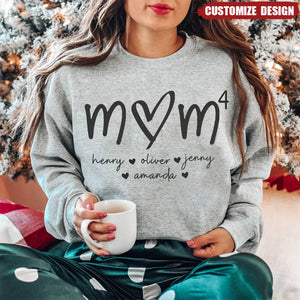 Custom Mama Grandma with Kids Name Personalized Sweatshirt