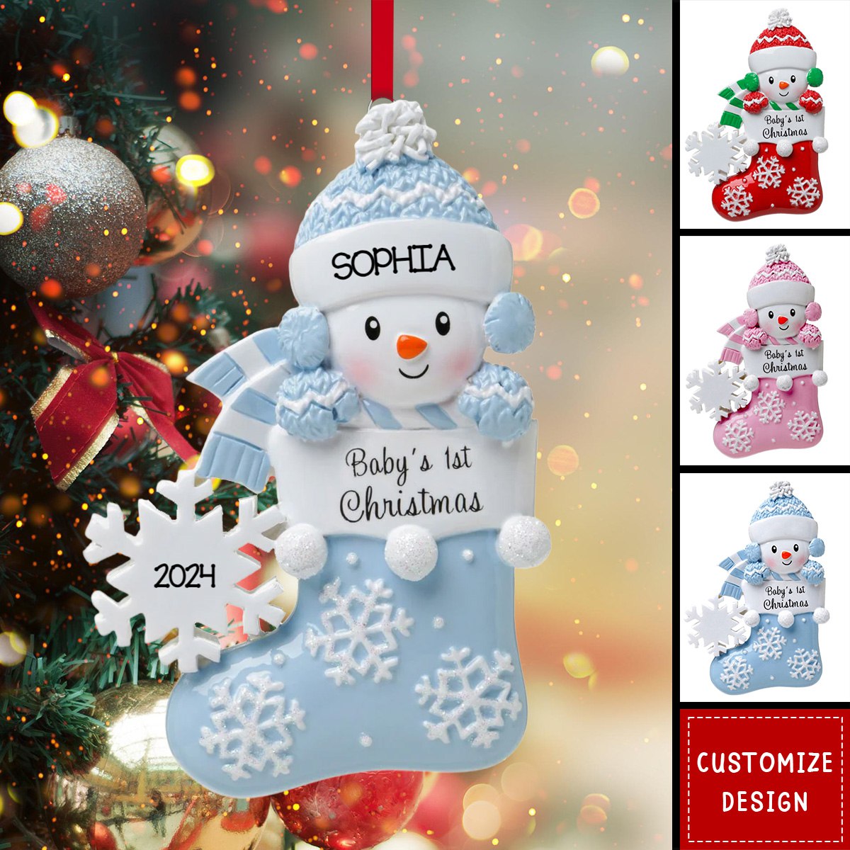 Baby Christmas - Personalized Christmas Acrylic Ornament - 2024 New Release