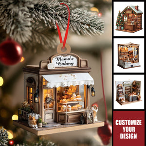 Personalized Bakery Christmas Ornament, Custom Name Bakery Keepsake 2025 Gift