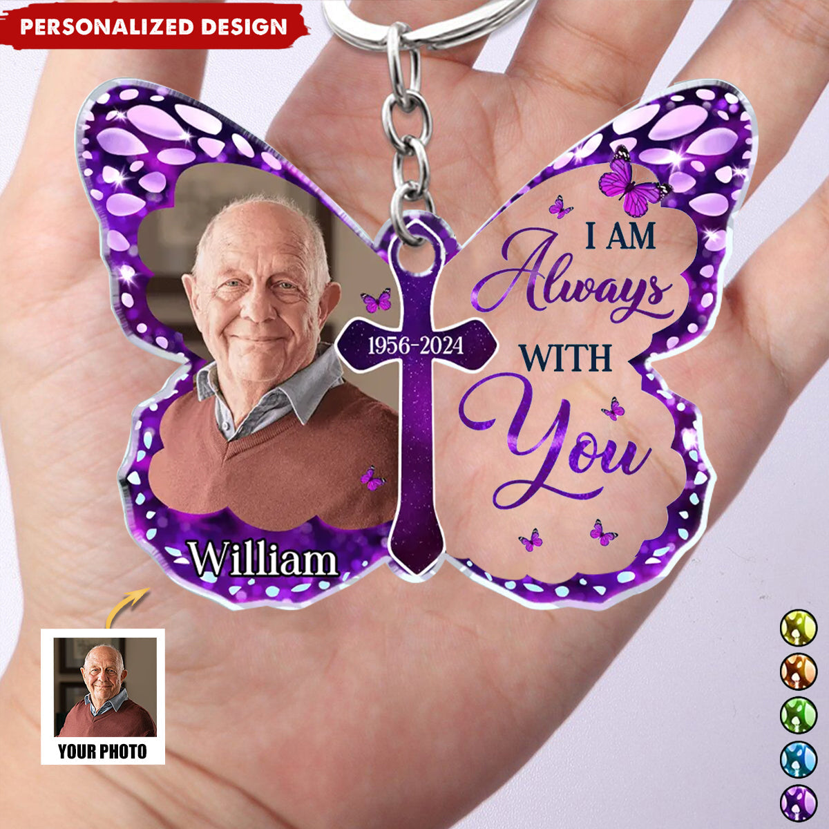 I Am Always With You - Personalized Acrylic Keychain