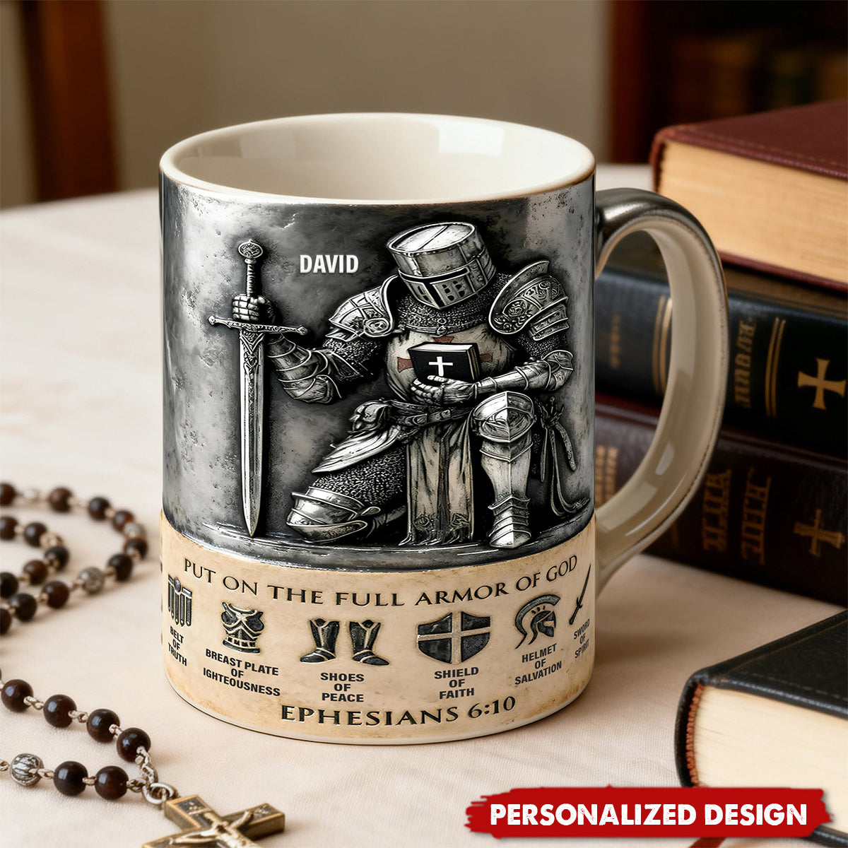 Full Armor Of God-Personalized Mug-Gift For Christian
