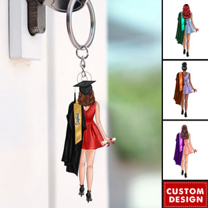 Call Me Master Bachelor Graduation Gift Personalized Acrylic Keychain