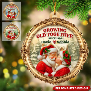Growing Old Together-Personalized Couple Christmas Ornament-Anniversary Gift