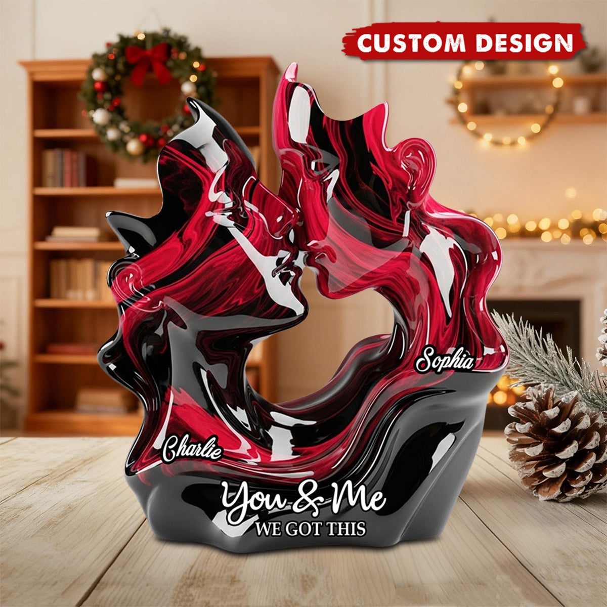 Personalized Couple Custom Shaped Acrylic Plaque