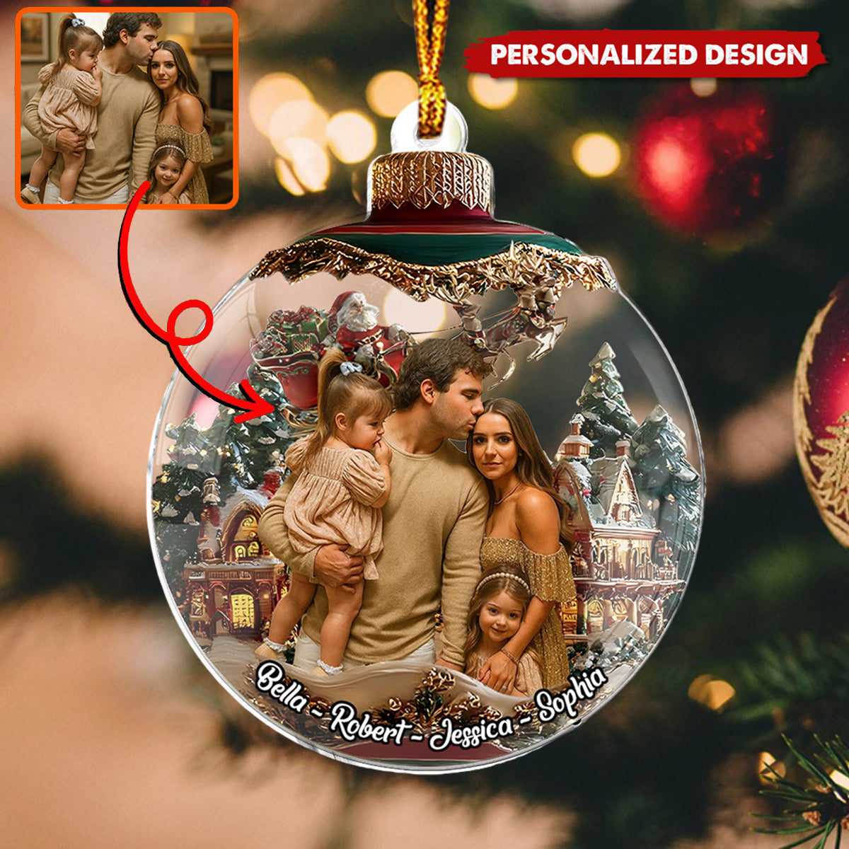 This Is Us - Personalized Family Custom Shaped Ornament