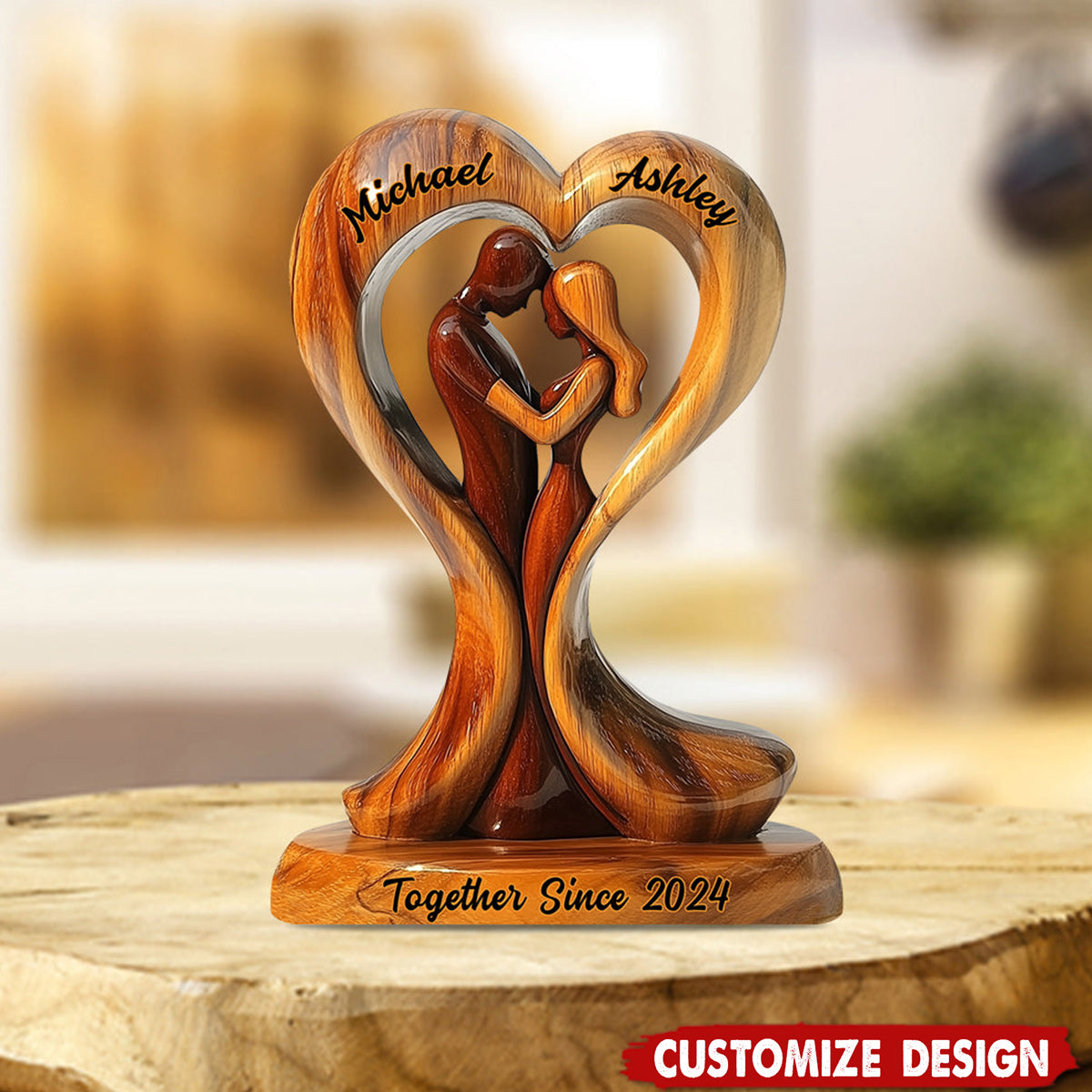 You And Me We Got This - Personalized Couple Shaped Acrylic Plaque