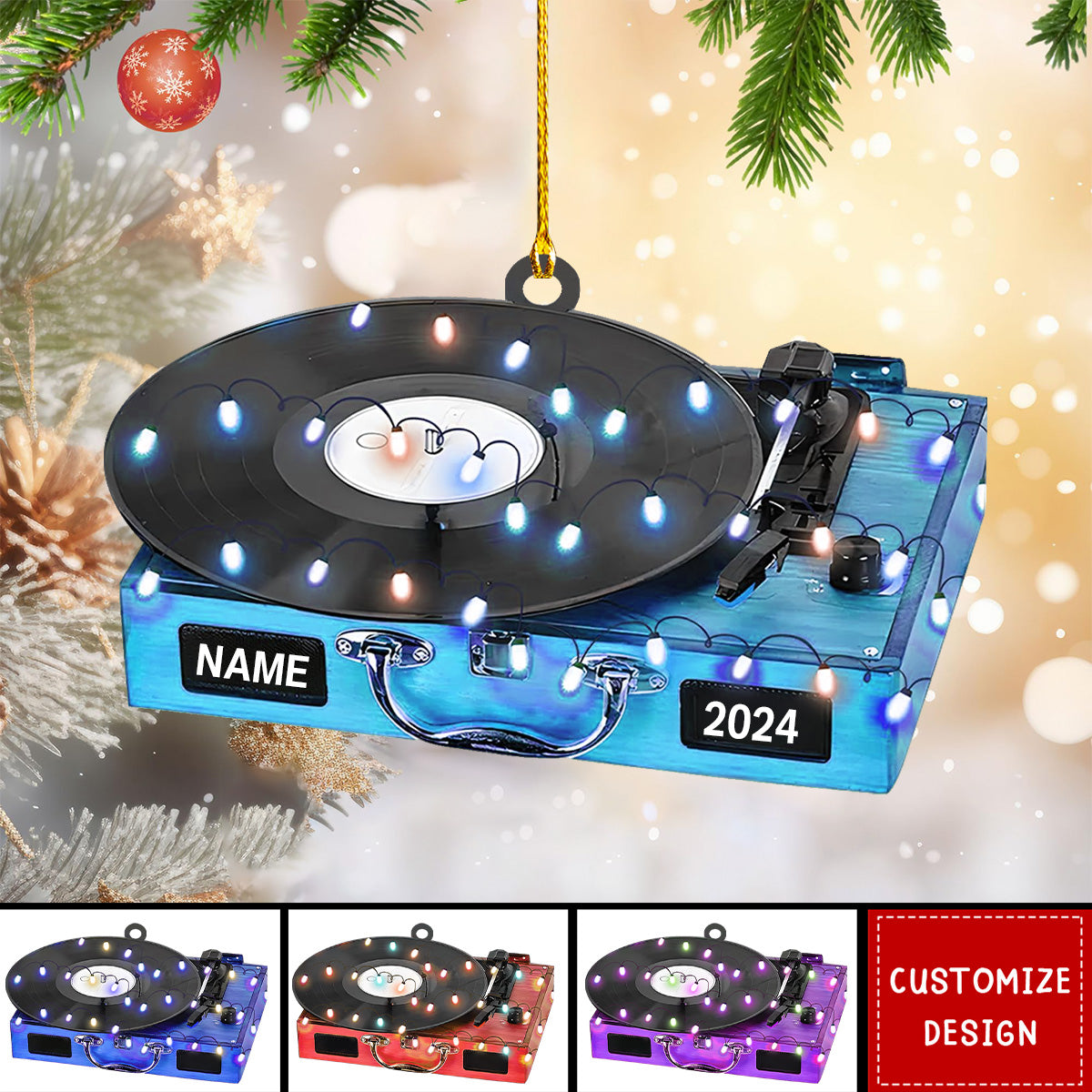 2024 New Release Personalized DJ Christmas Ornament - Gift For DJ Lover